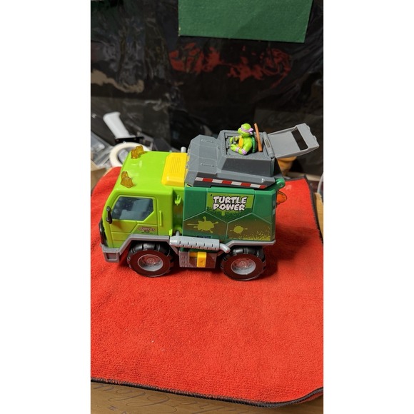 Other - TMNT Turtle Power Vehicle Truck w/ Donatello Figure - Green/Gray - Toy
